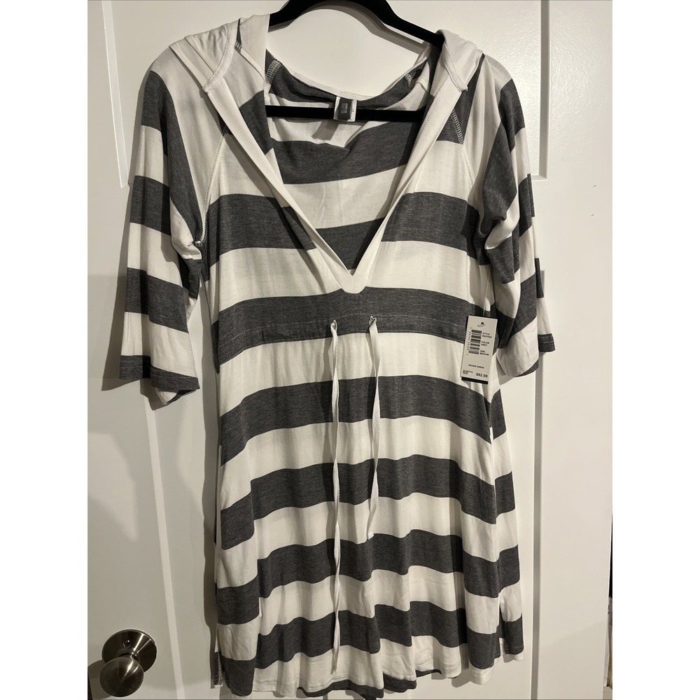 NWT Kenneth Cole Reaction Women's Hoodie Dress Grey Size Medium